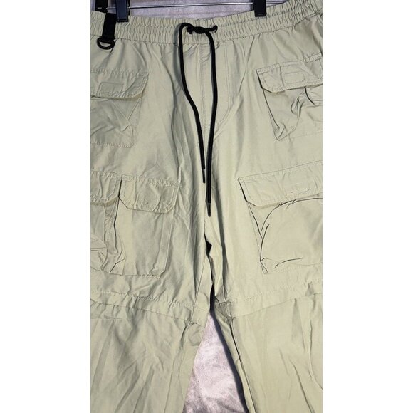 pacsun cargo pants Relaxed Fit Beige Size Large Removable Legs‎ At Knees - Picture 4 of 14